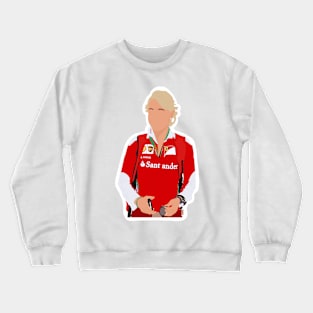 Britta Roeske, press relations manager for Sebastian Vettel for Ferrari Crewneck Sweatshirt